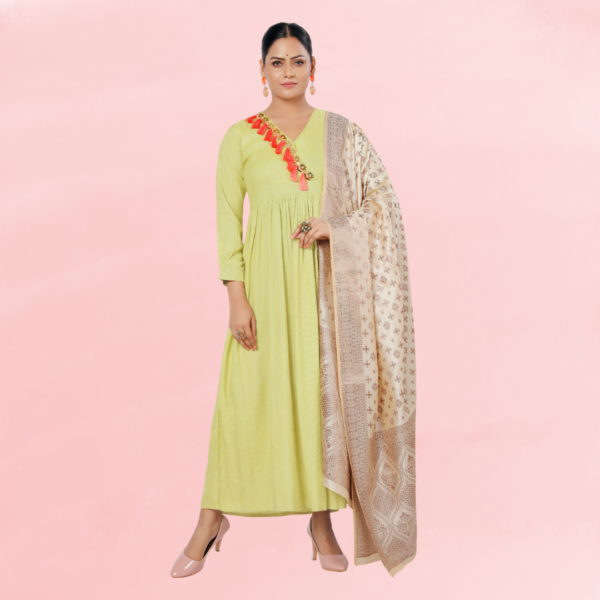 Art Silk Woven Ethnic Motif Dupatta With Rich Border