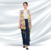 Liva Modal Tropical Print Dupatta With Fancy Tassels