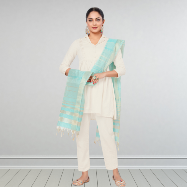 Chanderi Multi Zari Dupatta