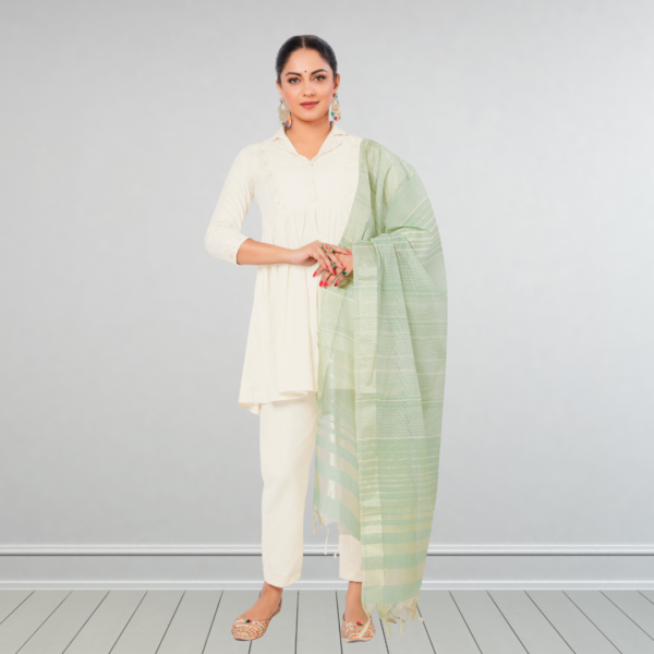 Chanderi Multi Zari Dupatta