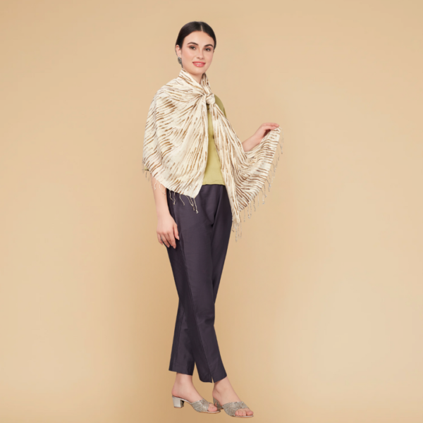 Liva Eco Viscose Rayon Shibori Print Stole