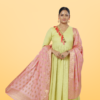 Poly Chanderi Golden Booti Dupatta - Image 4