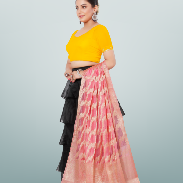 Chanderi Dupatta With Kasab Zari - Image 2