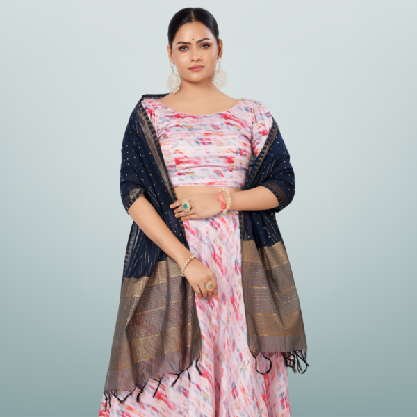 Chanderi Silk Woven Dupatta With Jacquard Booti - Image 2