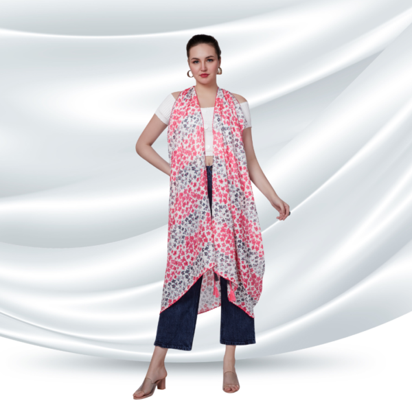 Liva Modal Floral Print Western Dupatta