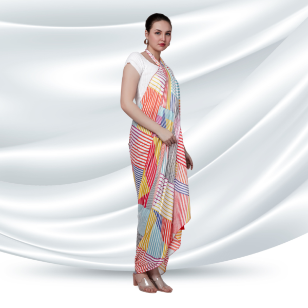 Liva Modal Lining Print Western Dupatta - Image 2