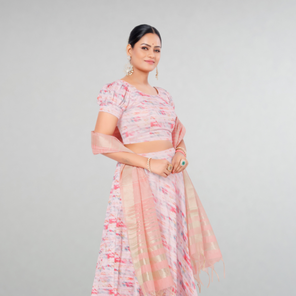 Chanderi Multi Zari Dupatta - Image 2
