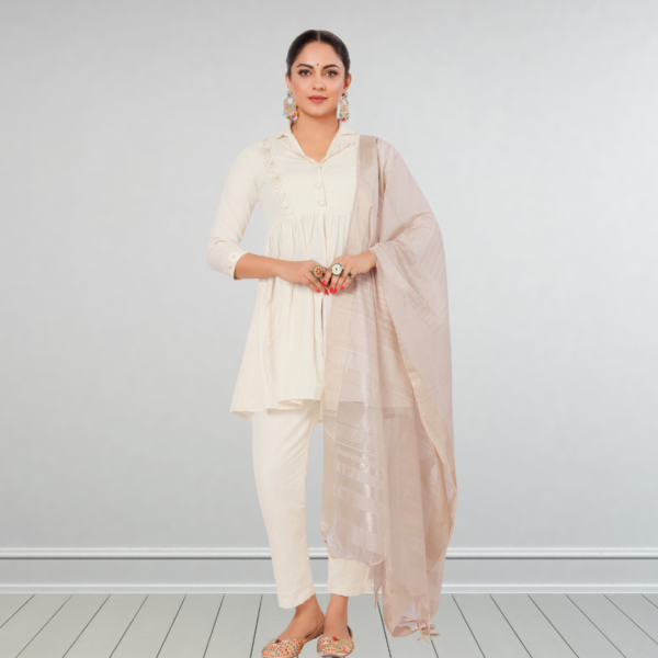 Chanderi Multi Zari Dupatta