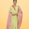 Poly Chanderi Golden Booti Dupatta - Image 2