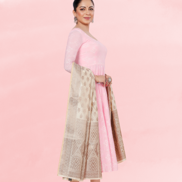 Art Silk Woven Ethnic Motif Dupatta With Rich Border - Image 3