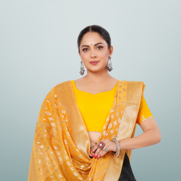 Chanderi Jacquard Dupatta With Rich Borde - Image 3