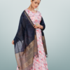 Chanderi Silk Woven Dupatta With Jacquard Booti - Image 3