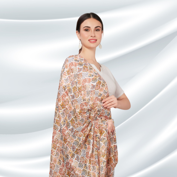 Liva Modal Floral Print Dupatta With Embellishments - Image 3