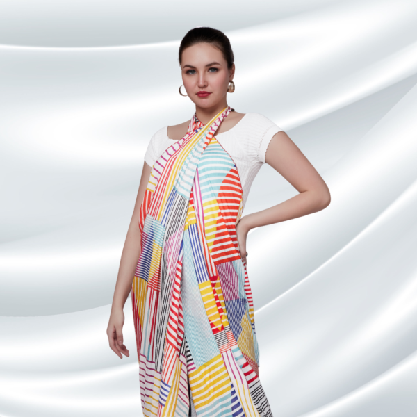 Liva Modal Lining Print Western Dupatta - Image 3