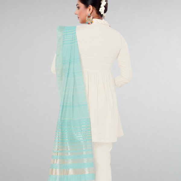 Chanderi Multi Zari Dupatta - Image 3