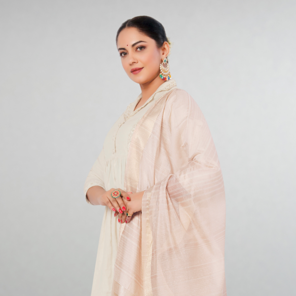 Chanderi Multi Zari Dupatta - Image 3