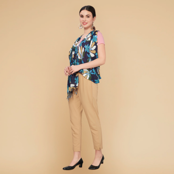 Liva Eco Viscose Rayon Tropical Print Stole - Image 2