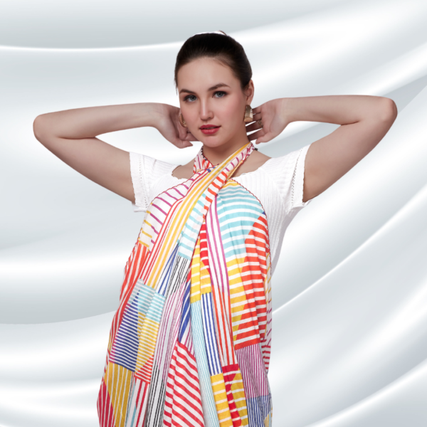 Liva Modal Lining Print Western Dupatta - Image 4