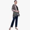 Poly Mix Paisley Foil Print Scarf With Fancy Embellishment - Image 3