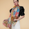 Liva Eco Viscose Rayon Paisley Print Stole - Image 5
