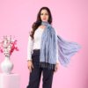 Liva Eco Viscose Indigo Printed Stole - Image 3