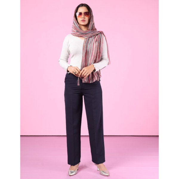 Lurex Scarf with Embellishment - Image 3