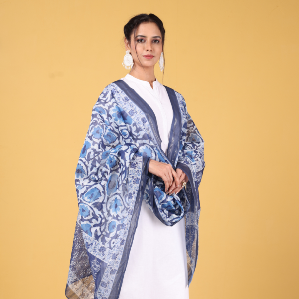 Polyester Lurex Digital Print Dupatta