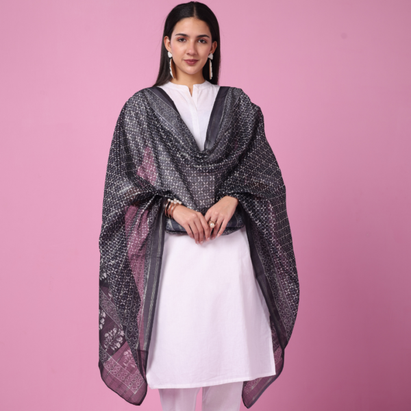 Polyester Lurex Digital Print Dupatta