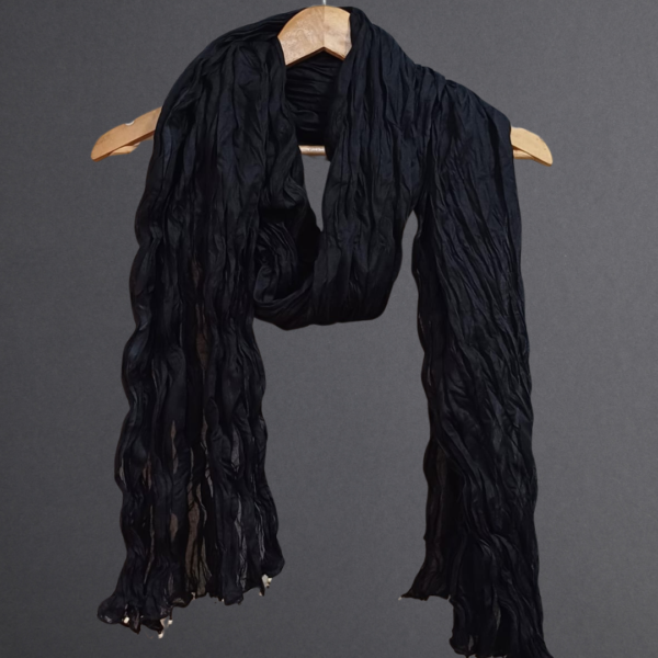 Plain Cotton Dupatta with Beads