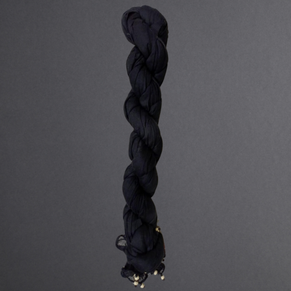 Plain Cotton Dupatta with Beads - Image 2