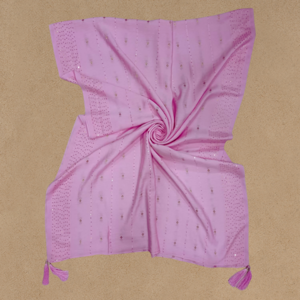 Fancy Jacquard Dupatta With Sequence - Image 2
