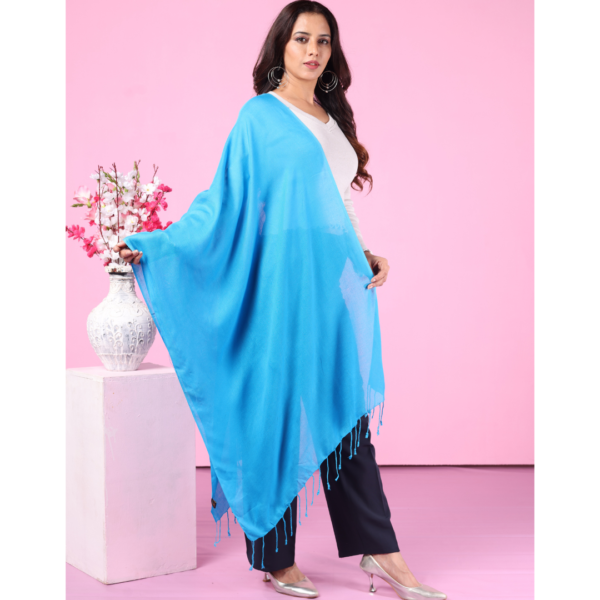 Plain Liva Eco Viscose Rayon Stole - Image 2
