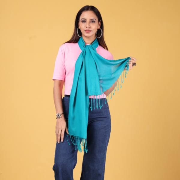 Plain Liva Eco Viscose Rayon Stole