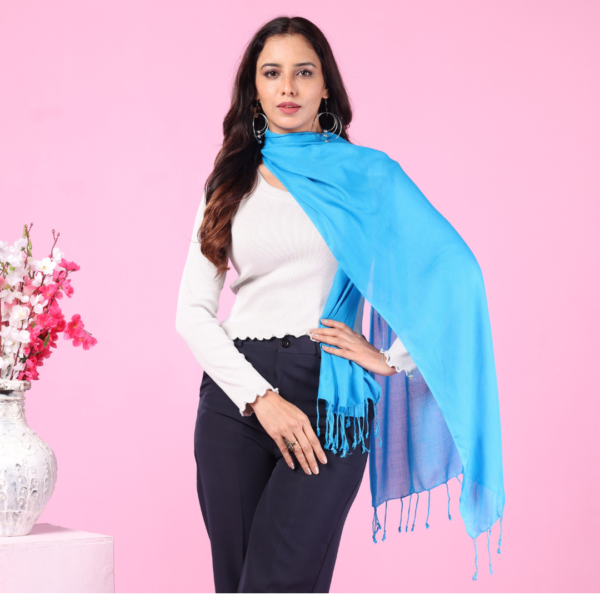Plain Liva Eco Viscose Rayon Stole