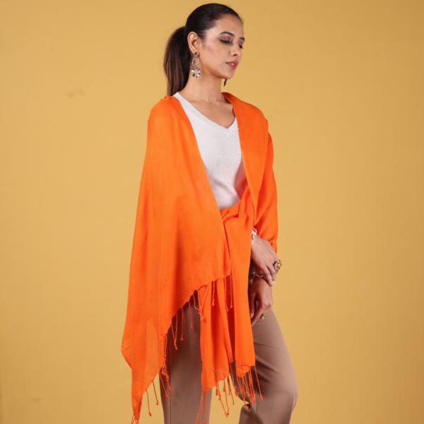 Plain Liva Eco Viscose Rayon Stole - Image 2