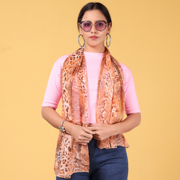 Summer Scarf with Crochet Border