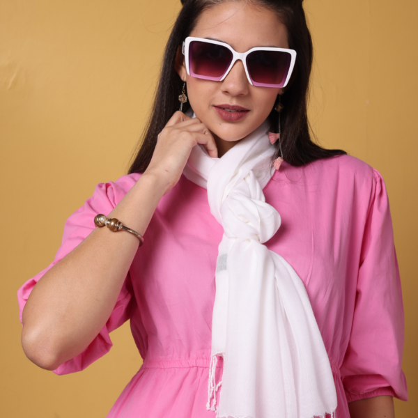 Plain Liva Eco Viscose Rayon Stole - Image 4