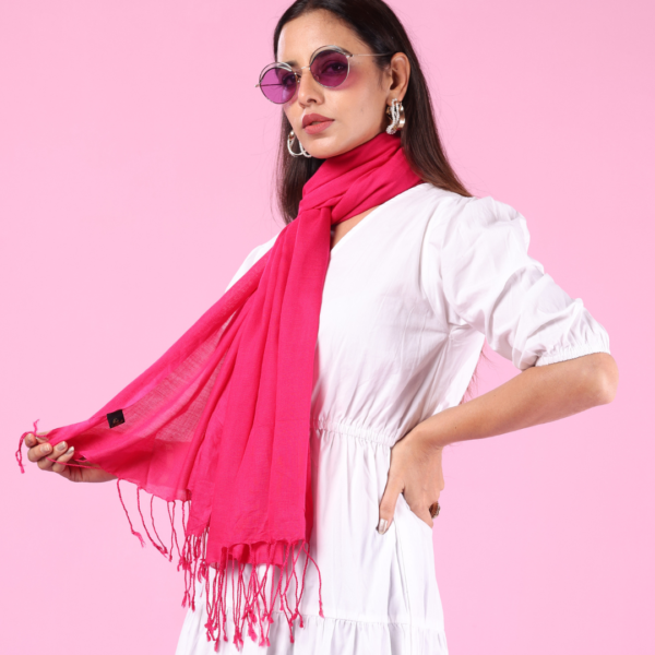 Plain Liva Eco Viscose Rayon Stole - Image 3