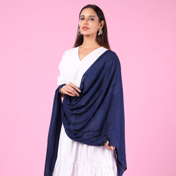 Plain Liva Eco Viscose Rayon Stole - Image 3