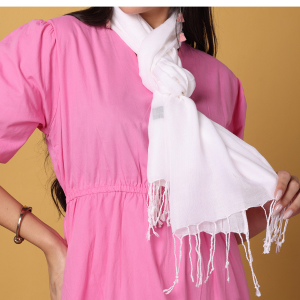 Plain Liva Eco Viscose Rayon Stole - Image 3