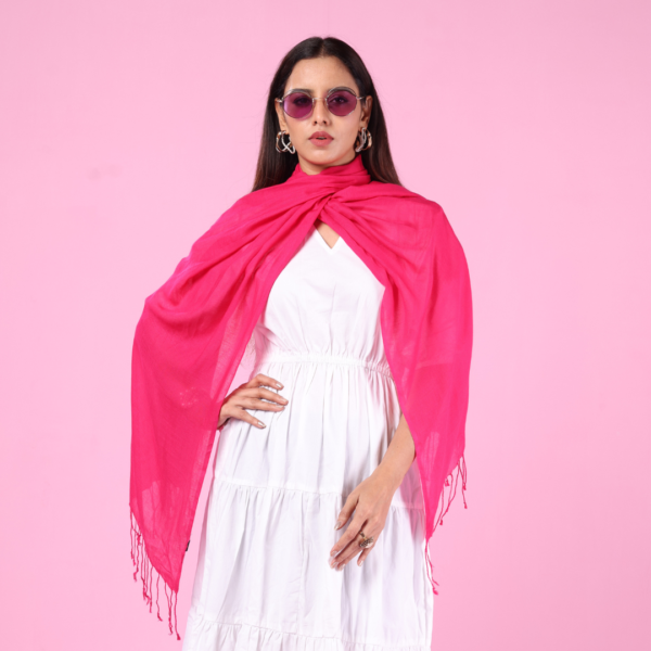 Plain Liva Eco Viscose Rayon Stole